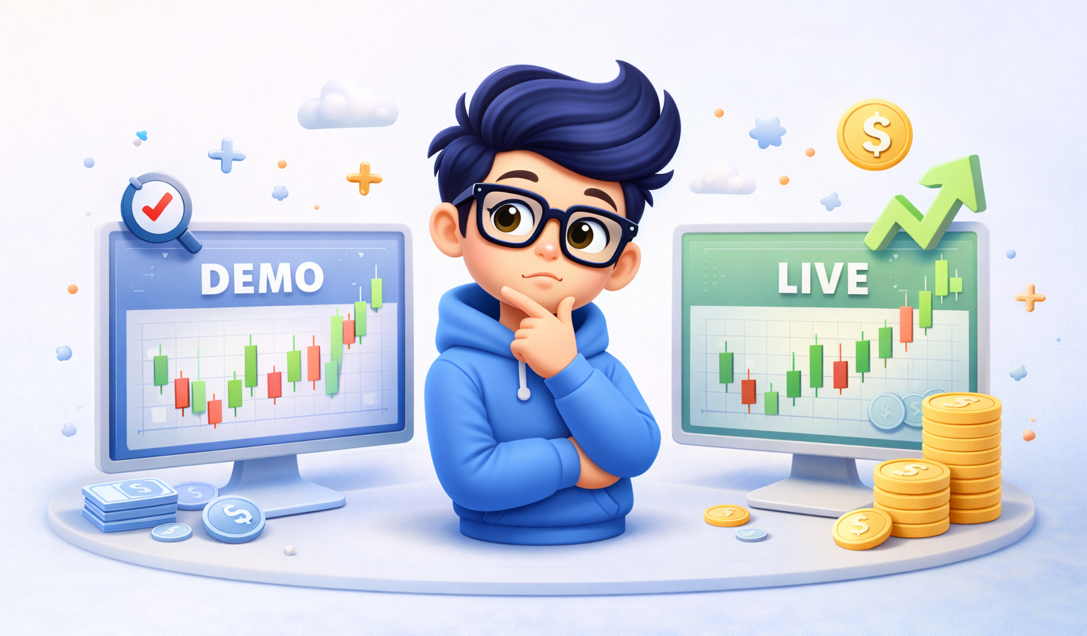 The Truth About Demo Accounts vs Live Trading (Beginner Guide)