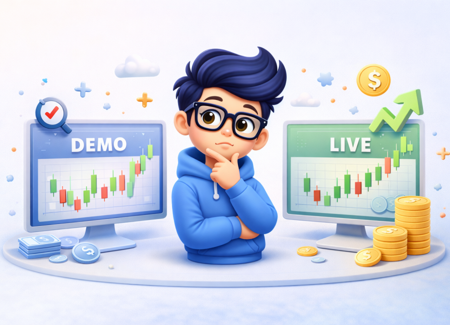 The Truth About Demo Accounts vs Live Trading (Beginner Guide)