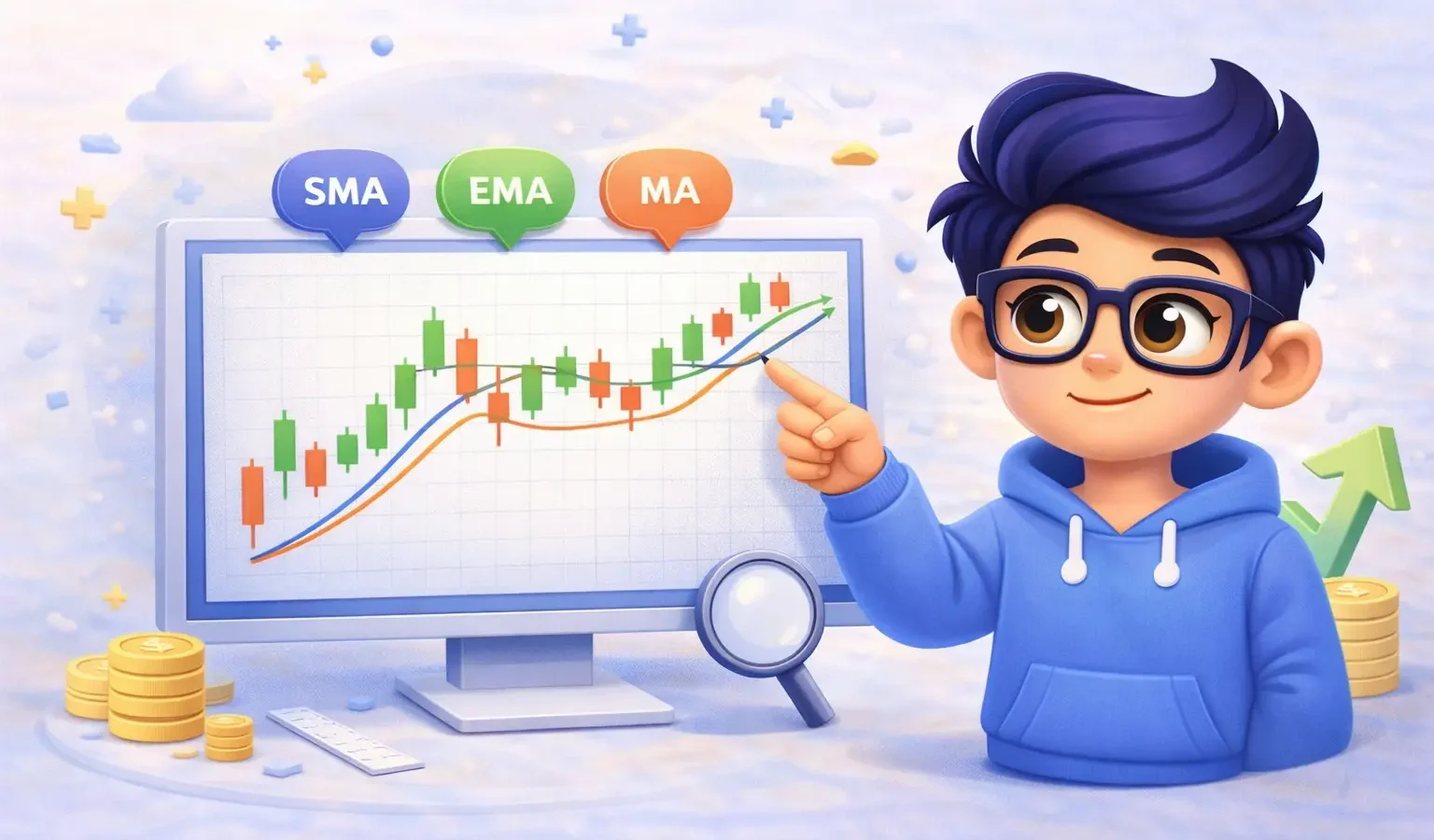 Introduction to Moving Averages (MA, EMA, SMA) in Trading (Beginner Guide)