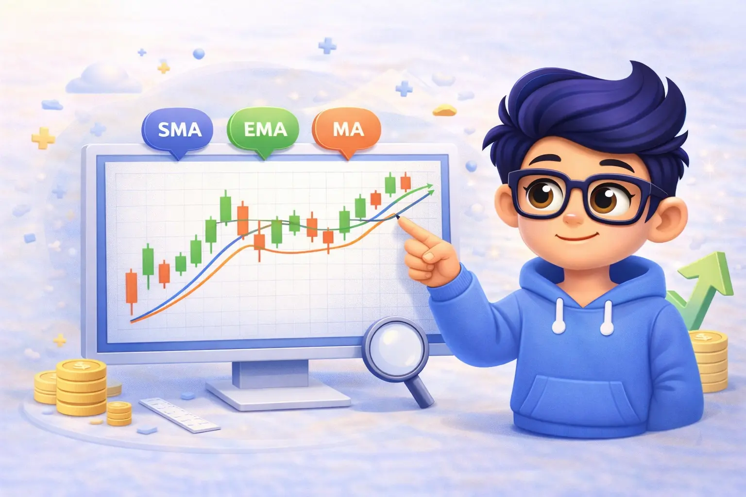 Introduction to Moving Averages (MA, EMA, SMA) in Trading (Beginner Guide)