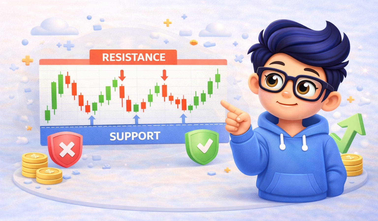 Support and Resistance Explained Simply (Beginner Guide)