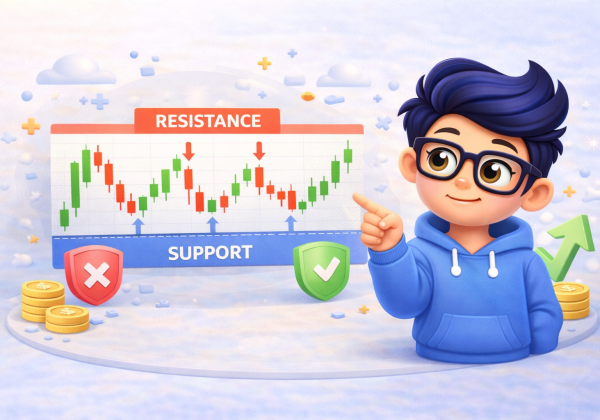 Support and Resistance Explained Simply (Beginner Guide)