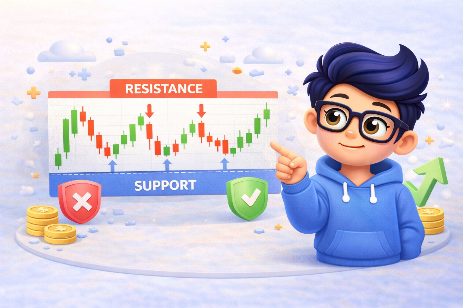 Support and Resistance Explained Simply (Beginner Guide)