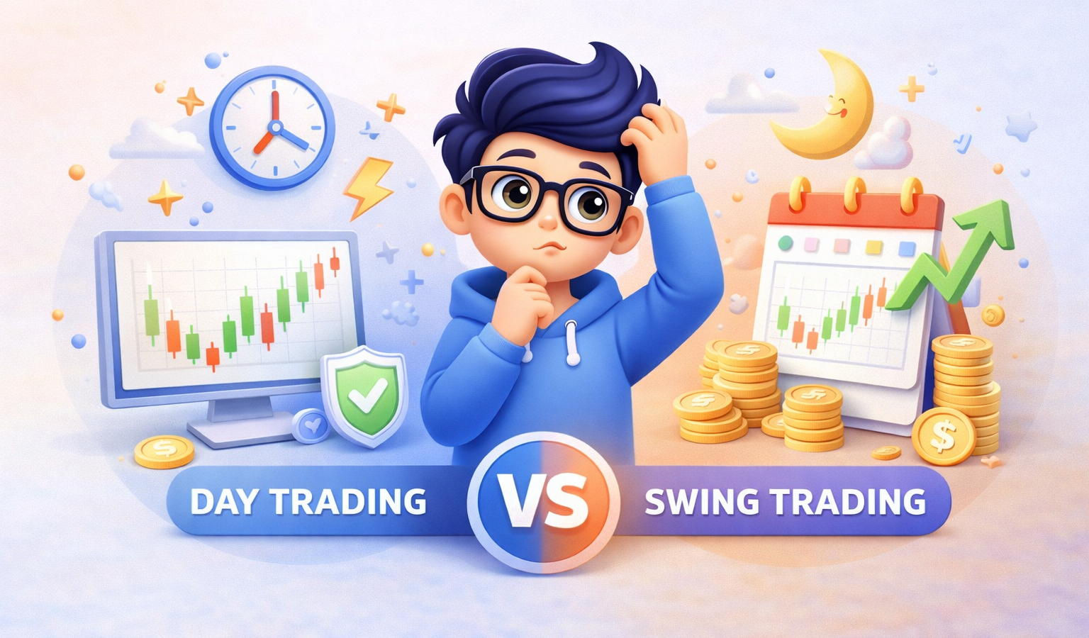 The Pros and Cons of Day Trading vs Swing Trading (Beginner Guide)
