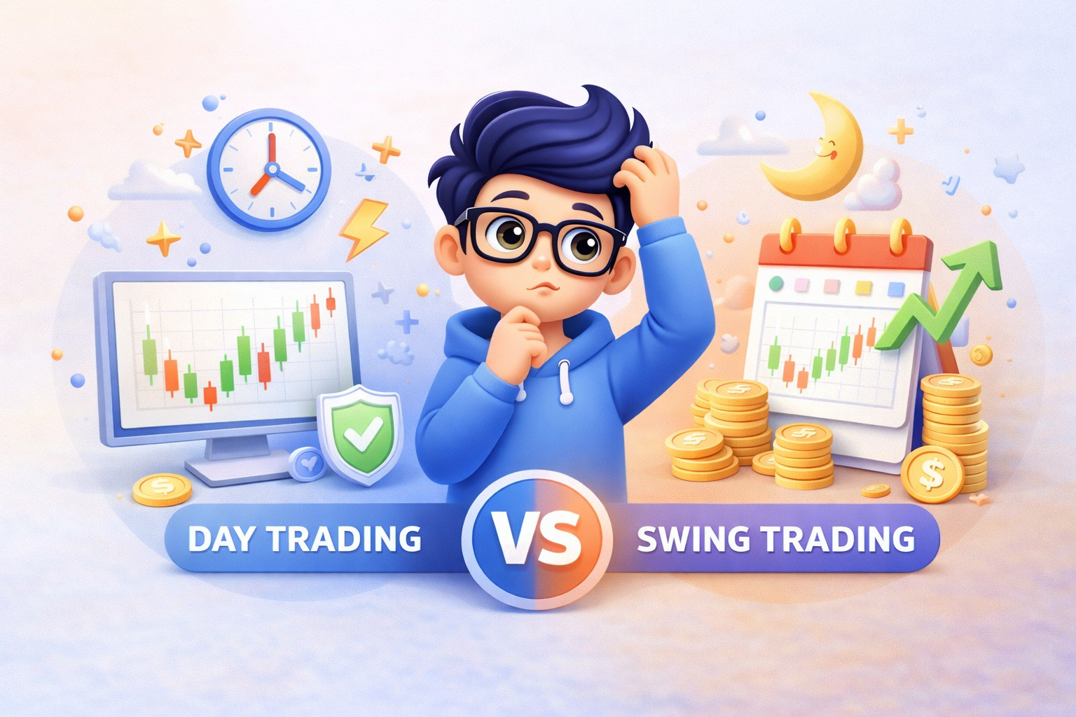 The Pros and Cons of Day Trading vs Swing Trading (Beginner Guide)